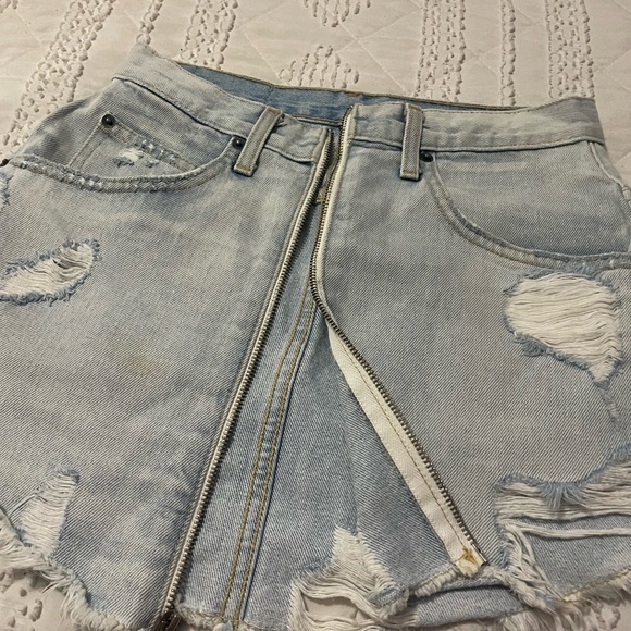 CAMAR LOS ANGELES JEAN SKIRT: size 27 has zipper in front - Picture 6 of 6
